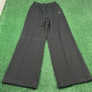 PINK Victoria's Secret Women's Activewear Pants Black Small  Wide Leg Baggy